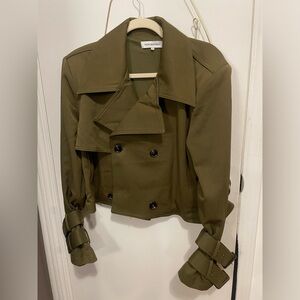 WeWoreWhat Olive Trench Coat